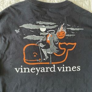Vineyard Vines Black Tee with Halloween Design